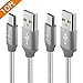 USB Type C Cable, 10FT 2-Pack,USB C Charger Cable Nylon Braided Fast Charging Sync Cord Compatible Samsung Galaxy Note 9 8 S10 S9 S8 Plus, LG V20 G5 G6, Google Pixel 2 XL,Nexus 5X/6P,OnePlus(Gray)