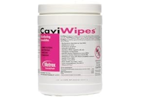 METREX Surface Disinfectant CaviWipes - Item Number 13-1100CS - 160 Count - 12 Canisters / Case