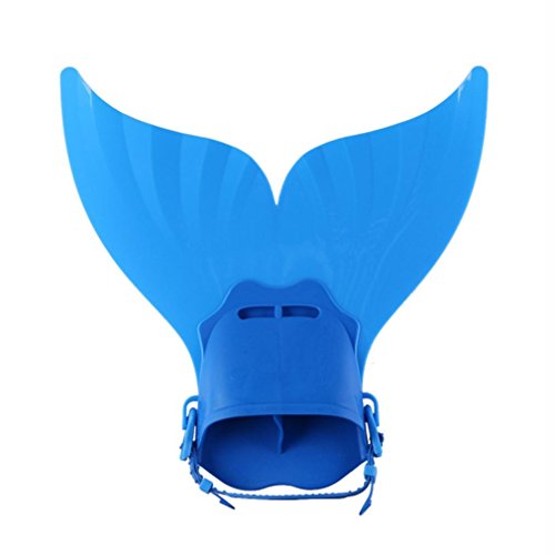 Sinwo Children Kids Mermaid Swim Fin Mermaid Monofin Tail Flipper Swimwear (Blue)