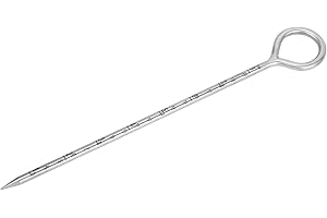 Aumotop Portable Stainless Steel Soil Sampling Probe with Comfortable Handle - Ideal for Farmers - 10 Inches