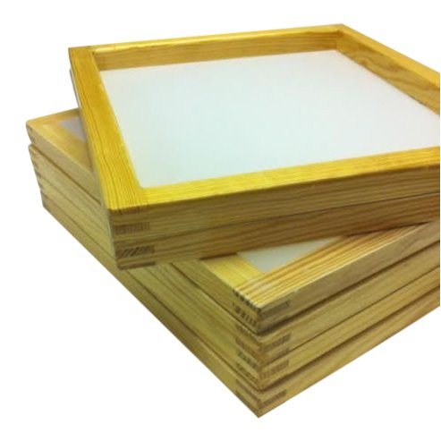 6 Wood Silkscreen Frames 20 X 24 (OD) (230 mesh) White or yellow mesh