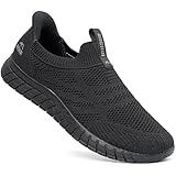 ODCKOI Slip On Sneakers Heren Unlaced Schoenen Mesh Sportschoenen Ademend Lichtgewicht Running Schoenen Comfortabele Trainers Lichtgewicht Outdoor Jogging Schoenen-quanhei 40
