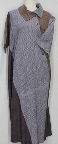 Amazon 会津木綿ワンピース チュニック風 06 2 さらっとした着心地 ワンピース チュニック 通販