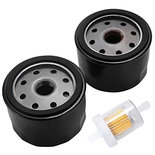 49065-7007 Oil Filter for Kawasaki FR691V FR651V FX600V FR730V FR541V FR600V FX600V FS730 FX600v FS451V FS481V FS691V FS651V 4 Cycle Engine FB460V FC420V FC540V FD501D FD590V with Fuel Filter