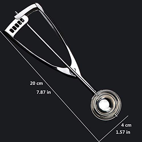 image for N/X witways: Small Ice Cream Scoop - Stainless Steel Cookie Scoop Melo