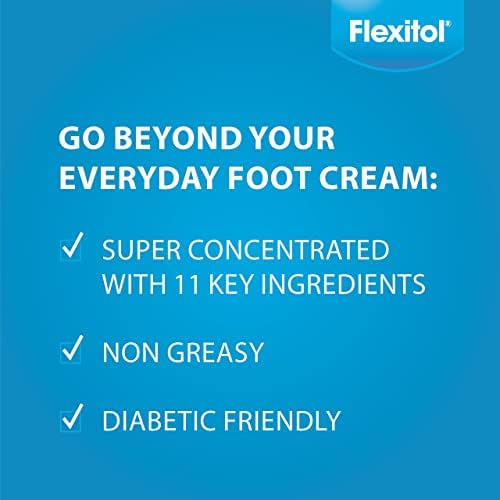FLEXITOL HEEL BALM, RICH MOISTURIZING & EXFOLIATING FOOT CREAM, ORIGINAL VERSION, 4 OZ