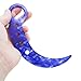 MASALONG Training Unsharpened Knife Karambit Dull Blade (Universe Blue)