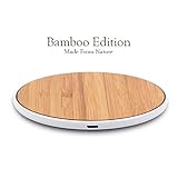 SurgeDisk Wireless Charger Qi Charging Pad Ultra Slim Sleep-Friendly Universal Newest Model Compatible with iPhone X iPhone 8 Plus iPhone 8 Samsung Galaxy S9 S8+ S8 S7 S7edge S6 All Qi Devices
