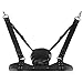 Master Series Leather Bondage Swing with Stirrups and Pillow