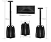 FOCUSAIRY Black Aluminum 32 Inches Detachable Disassembled Telescopic Shovel Lightweight Portable Snow Shovel for Snow Removal Camping Field Survival