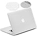 LENTION Hard Case for MacBook Pro (Retina, 15-inch, Mid 2012 to Mid 2015) - Model A1398, with Keyboard Cover and Port Plugs, Matte Finish Case with Rubber Feet (Frost Clear)
