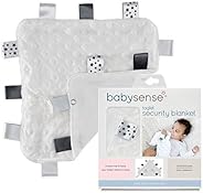 BABY SENSE Taglet Security Baby Blanket Lovey with Pacifier Tag | Soft, Soothing, Comfortable, Warm, Cozy | Un