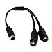 CableWholesale 1-Feet S-Video Y Splitter 1 Male to 2 Female Cable (30S2-12101) primary
