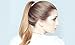 Elegant Ouchless Ponytail Holder - No Slip, 6 inches long, Black Creaseless Hair Ponytail Protective Grip for Thin, Fine Hair - No Damage Hair Ties Keep Ponytail Place, by Whirl-a-Style (3 pack)