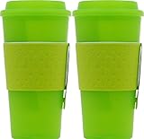 Copco Acadia Travel Mug, 16-Ounce, Lime (2 Pack)