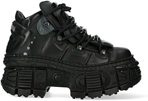 Amazon.com | New Rock 106-S1 Unisex Metallic Black Gothic Classic