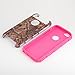 iPhone 6 Case, BAISRKE [2in1 Shield Series] Tree Camouflage Camo Skin Hybrid Dual Layer Protective Case for Apple iPhone 6s/6(4.7 Inch) with Rugged TPU Inner Case + Glossy PC Hard Cover(RosePink)