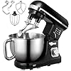 Stand-Mixer-Aicok-1000W-Dough-Blender-with-Powerful-Double-Hooks-6-Speeds-Noiseless-Less-than-80db-5-Litre-Staainless-Steel-Bowl-with-Splash-Guard-Beater-Double-Hooks-Whisk Stand Mixer, Aicok 1000W Dough Blender with Powerful Double Hooks, 6 Speeds Noiseless Less than 80db, 5 Litre Staainless Steel Bowl with Splash Guard (Beater, Double Hooks, Whisk)