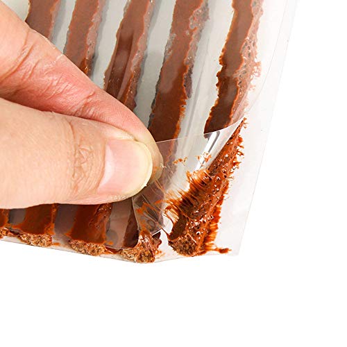 Etopar 25 Pcs Emergency Tubeless Tire Puncture Repair Strip Strings Kit Plug Rubber Tool Recovery Car Motorcycle Automotive Bike - Thumbnail 2