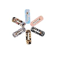 Hair Clips for Women,6 Pcs Cute Acrylic Hair Pins, Different Color