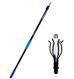Eversprout 6-to-18 Foot Light Bulb Changer and Extension Pole Combo (25 Foot Reach) | Extension Pole with Padded Bulb Gripper securely fits Standard Bulbs, Florescent, LED, Incandescent Bulbs, More