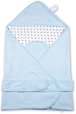 Riverbyland Baby Blankets Soft Cotton Blue Swaddle Receiving Blanket