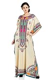 Plus Size Boho-Chic Caftan-Style Seaside Adventure Cover-Up Dress