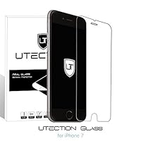 iPhone 7 Tempered Glass Guard 9H ✔ Anti-Scratch & Shatter ✔ Bubble Free Installation ✔ Precise Fit ✔ Screen Protector Film by UTECTION Clear from UTECTION
