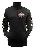 Harley-Davidson Women's Orange Bar & Shield Zipper Track Jacket 30291747 (XL)