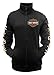 Harley-Davidson Women's Orange Bar & Shield Black Zipper Track Jacket 30291747