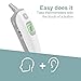 Baby Thermometer Forehead and Ear,KUMEDA Clinical Medical Digital Thermometer Quick Read, No Touch With Fever Warning, Mute Function for Baby, Children and Adults -FDA and CE Approved.