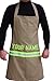 Fully Involved Stitching Firefighter Personalized Tan Cooking Apron