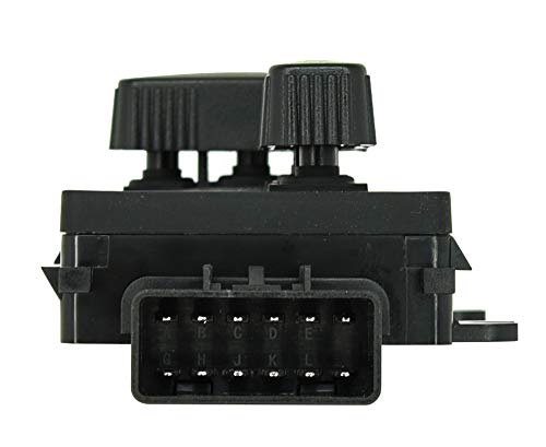 Left Side Driver 8-Way Power Seat Switch Adjustment Recline - Fits Cadillac Escalade, Chevy Silverado, Avalanche, Suburban, Tahoe, Sierra, Yukon, Hummer H2 - Replaces 12450166, 1S9702, SW7123, PSW15 - Thumbnail 5
