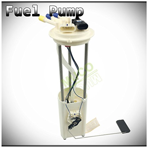 MUCO New 1pc Electric Intank Fuel Pump Module Assembly w/ Pressure & Level Sensor Sending Unit Fit 97-01 Chevy S10/GMC Sonoma/Isuzu Hombre 02 Crew Cab & Standard Cab Long Bed 4.3L V6 E3952M