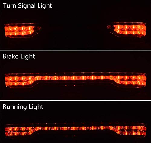 Compatible with Harley-Davidsons LED King Tour Pack Brake/Turn/Tail Lamp Kit (Smoke Lens)