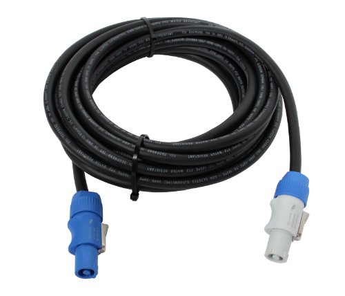 Elite Core Neutrik PowerCon Power Extension Cable  |  25' ft  |  PC14-AB-25  | Made in the USA  |