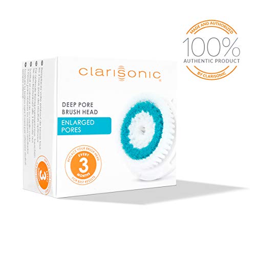 Clarisonic Deep Pore Facial Cleansing Brush Head Replacement | For Blackheads and Clogged Pores| Suitable for Sensitive, Oily Skin 6 Clarisonic Deep Pore Facial Cleansing Brush Head Replacement | For Blackheads and Clogged Pores| Suitable for Sensitive, Oily Skin