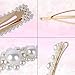 Pearls Hair Clips for Women Girls, Anmyox Large Hair clips 12Pcs Artificial Pearl Barrettes Decorative Hair Pins for Birthday Valentines Day Gifts Wedding Bridal Hair Accessories