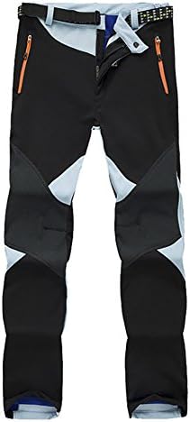 ChezMax Outdoor Women Waterproof Windproof Mountain Fleece Soft Shell Ski Pant, Aqua Blue, S