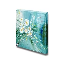 Bouquet of Peony Flowers in Oil Painting Style Wall Decor