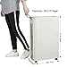 ZERO JET LAG 25 Inches Slim Laundry Storage Hamper - Large Rolling Clothes Hamper - Rolling Storage Bin - Tall Corner Basket - Clear Window Visible - Dirty Laundry Bin - (Beige)