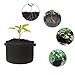 M-H-R Plant Grow Bags 2MM Thicken Fabric Plant Pots with Handles for Potato 6-Pack with 6 Pcs Plant Labels (Black)thumb 1