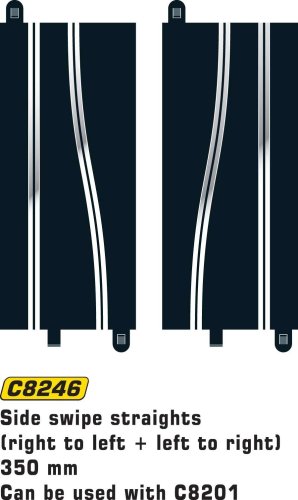 Scalextric C8246 Track Side Swipe Straight 13.75 inches