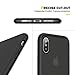 Humixx Shockproof Series iPhone Xs Case,[Wireless Charging Supportted] Translucent Matte case with Soft Edges, Shockproof and Anti-Drop Protection case Designed for Apple iPhone X(2017)-Black