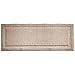 mDesign Large Modern Bath Mat Runner - Non-Skid Bathroom Runner Rug - Long Bath Mat - Oversized Machine Washable Bathroom Floor Carpet Rug - Extra Long Bathroom Rug - Hydra Collection - Linen/Tan