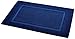 Amazon Basics Banded Bathroom Bath Mat, Navy Blue, 31