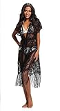 Upopby Women's Beachwear Bikini Swimsuit Cover up Hollow Lace Coverups, Cardigan