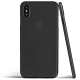totallee Thin iPhone Xs Case, Thinnest Cover Ultra Slim Minimal - for Apple iPhone Xs (2018) (Frosted Black)