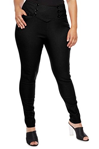 Cocoleggings women s plus size slimming pull-on skinny …