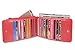 Indressme Womens Bifold Multi Card Case Thin Wallet with Zipper Pocket